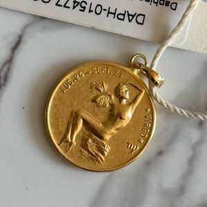 Daphine Zodiac Coin Charm VIRGO